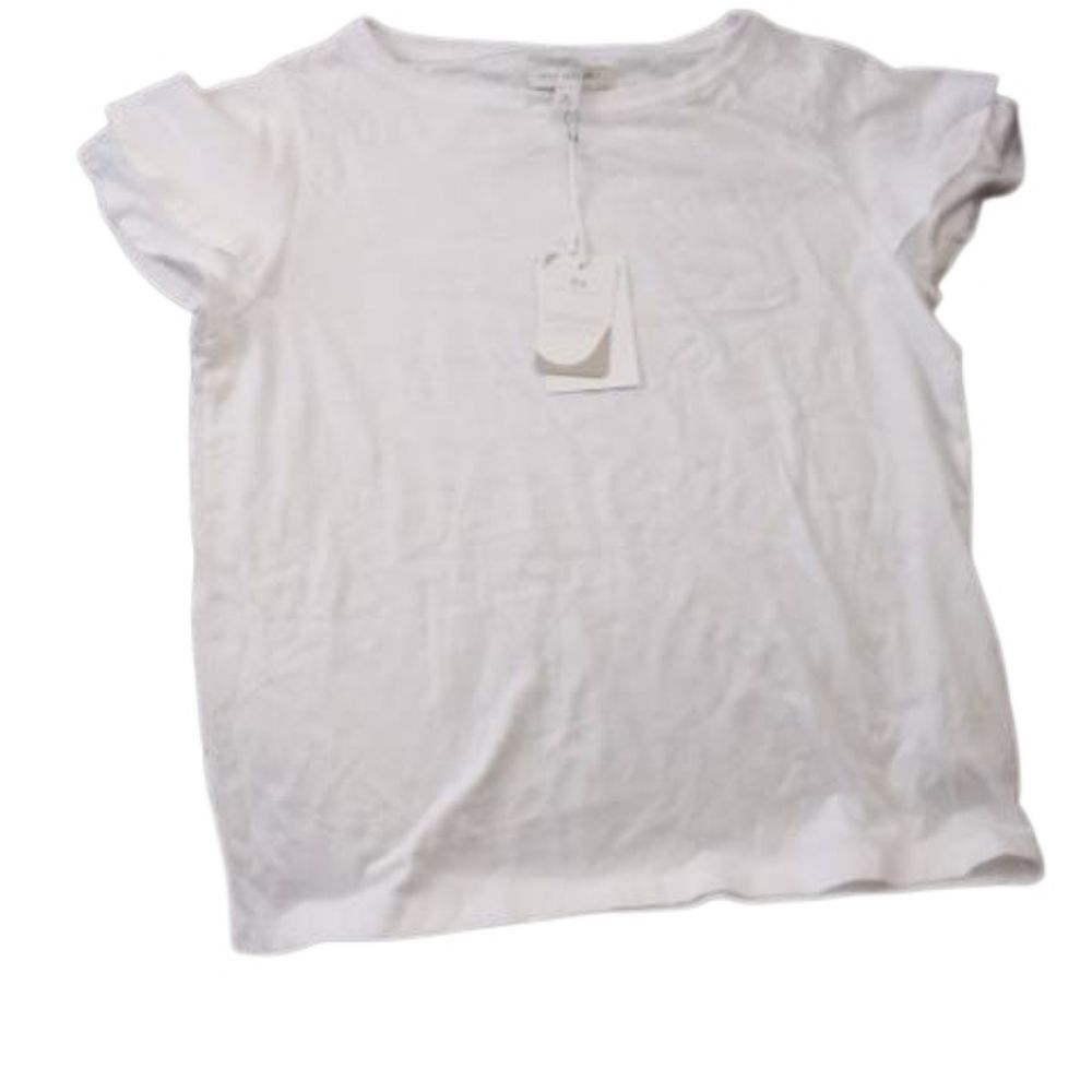 White Short Sleeve Tee Classic Cotton(377)
